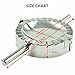 Home Servz Food Grade 304 Stainless Steel Ravioli Maker Pierogi Dumpling - Dough Press Cutter - Pie Crimper Kitchen Wrapper Pastry Tool（4.75 inch）