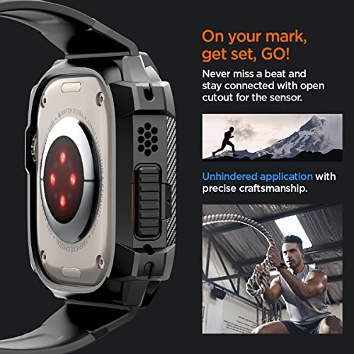 Spigen Rugged Armor Pro for Apple Watch Ultra 3/2/1 49mm Case with Band