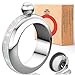 BOKIN Bracelet Bangle Flask 304 Stainless Steel with Handmade, Funnel in Gift Box for Women Girls Dance Birthday Party Club Bar, 3.5oz, Crystal Silver