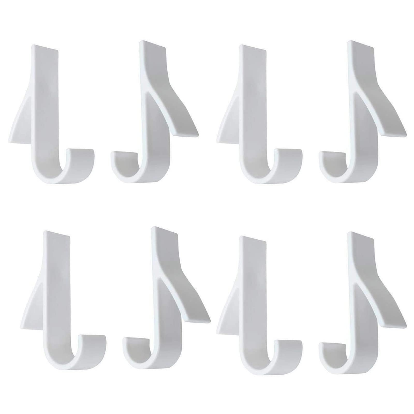 WANGCL 8 Pieces Bath Hook Radiator Hook White Hat Towel Holder Radiator Towel Holder for Bathroom and Kitchen