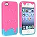 UIYTRAESTING MC0109 Cell Phone Case for Phone 4 & 4s - Non-Retail Packaging - Pink