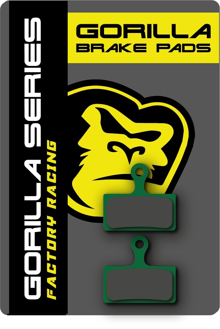 Gorilla Brakes Factory Racing Compound Brake Pads for Shimano XTR, Deore XT, SLX (2-Piston)