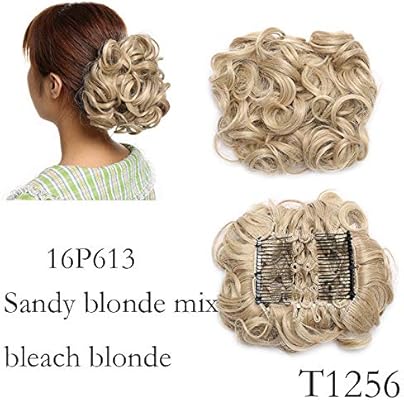 Amazon Com 1pcs Synthetic Hair Big Bun Chignon Two Plastic Comb