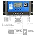 PWM 40A Solar Charge Controller,Intelligent USB Port Display 12V/24V Auto Charge Regulator