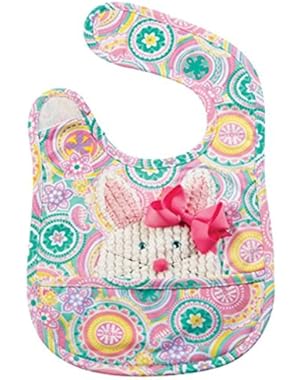 Baby-Girls Bunny Pocket Bib & Bow