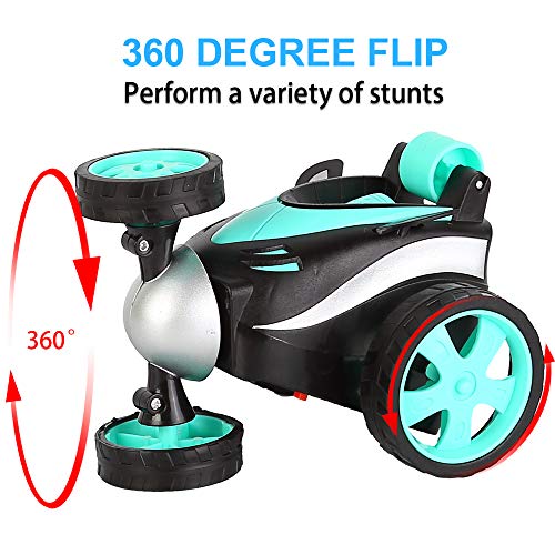 image for SUUKAA RC Stunt Car for Kids,Remote Control Car,360 Degree Flip,90 Der