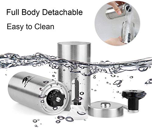 MLMLANT Handheld-Hand-Espresso-Kaffeemühle mit Kurbel, konischer Grat, Keramik, französische kompakte Mühle, Bohnen, Set… – Bild 6