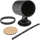 GlowShift Universal Black Single Gauge Swivel Dashboard Pod - Fits Any Make/Model - Swivels 360 Degrees - ABS Plastic - Mount