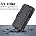 Star Armor Holster Cases Compatible for iPhone 4, iPhone 4S, Dual Layers Kickstand Phone Cover with [Premium HD Screen Protector Included] and Locking Belt Clip (Black)