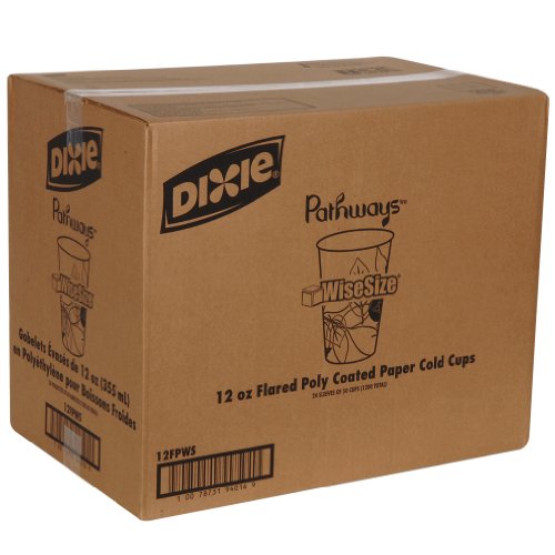image for Dixie 12 oz. Polycoated Paper Cold Cup by GP PRO (Georgia-Pacific), Pa
