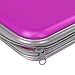 Kaimao Portable Plastic 80pcs Disc CD DVD Wallets Storage Organizer Bags Cases Purple