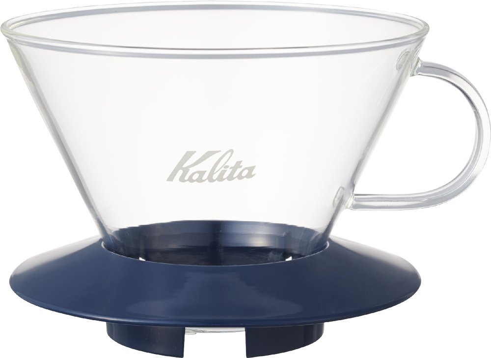 カリタ Kalita 抽出過程が楽しめる コーヒー ドリッパー ウェーブシリーズ 2~4人用 ガラスドリッパー 耐熱ガラス製 スモーキーブルー WDG-185 ドリップ 器具 #05111 二人用 四人用 2杯用 4杯用 おしゃれ キャンプ アウトドア 喫茶店 アンティーク 結婚 祝い プレゼント 誕生日 女性 男性 還暦 退職 記念日 ギフト 贈り物 還暦 敬老 の商品画像