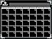 Dry Erase Magnetic Monthly Board Calendar 16'' x 12'' Magnet For Refrigerator Fridge - 2 Liquid Chalkboard Markers