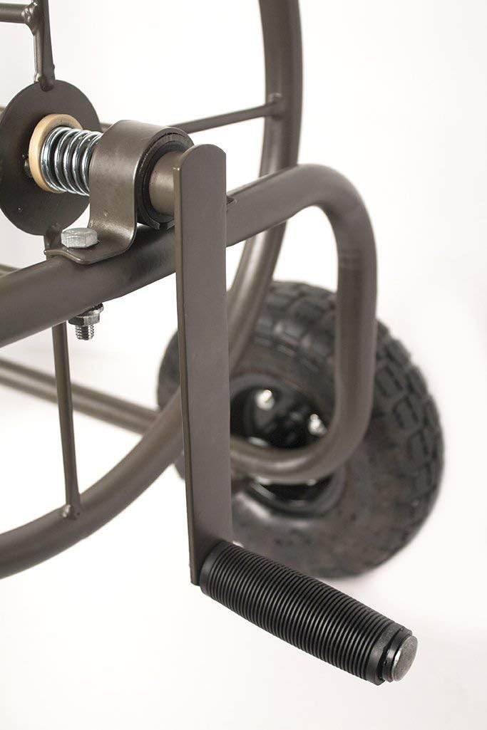 Liberty Garden Residential Grade 4 Wheel 871-M1-1 Garden Hose Reel Cart, Bronze : Wheeled Cart For Garden Hoses : Garden & Outdoor