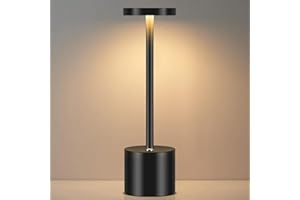 MORAGIN Rechargeable Cordless Table Lamp,Small Battery Operated Lamp,Portable Wireless Led Table Lamp Touch Lamp for Home Restaurant Dinner Bar Living Room Bedroom Bedside/Outdoor Patio-5000mAh Chargeable