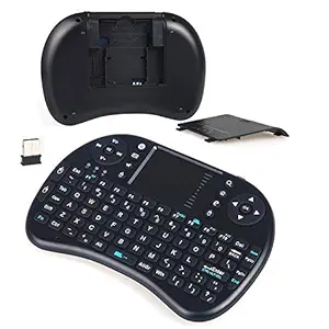 BLAPOXE Mini Keyboard with Touchpad Mouse Black for Mobile/Tablet/TV Box/Smart TV/Computer (Wireless Keyboard)