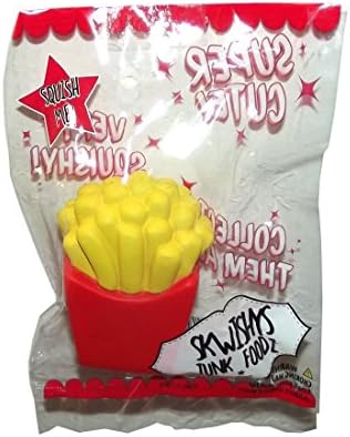 Skwishys Junk Foodz Soft Squish Stress Toy (French Fries)