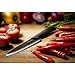 iHOMEER 8 Inch Ceramic Chef Knife Infinity Blade Ceramic Kitchen Knife Healthy Chef Cutlery Ergonomic Handle Chef's Knives with Sheath Black