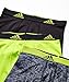 adidas Boys' Youth Performance Graphic 3-Pack Boxer Brief, Hinder Black Semi Solar Slime/Black Black/Semi Solar Slime, Large