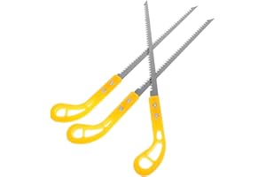 Sosoport 3pcs Mini Handheld Pull Saw Set with Plastic Handles Japanese Style Woodworking Saws for Carpentry