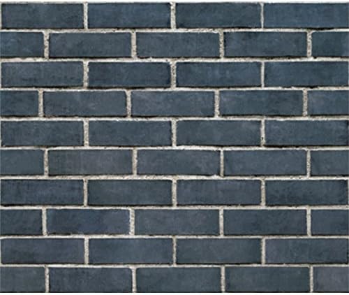 HUAJI 3D Simple Blue Brick Pattern Wall Decals for Wall Art Sticker Decor Album