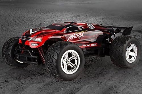 KST 1/12 2.4Ghz Radio Control High Speed 4WD Shaft Drive Truck Four-Wheel Drive Car Toy Radio Controlled rc Chargeable Off-Road Rock Crawler (Red)