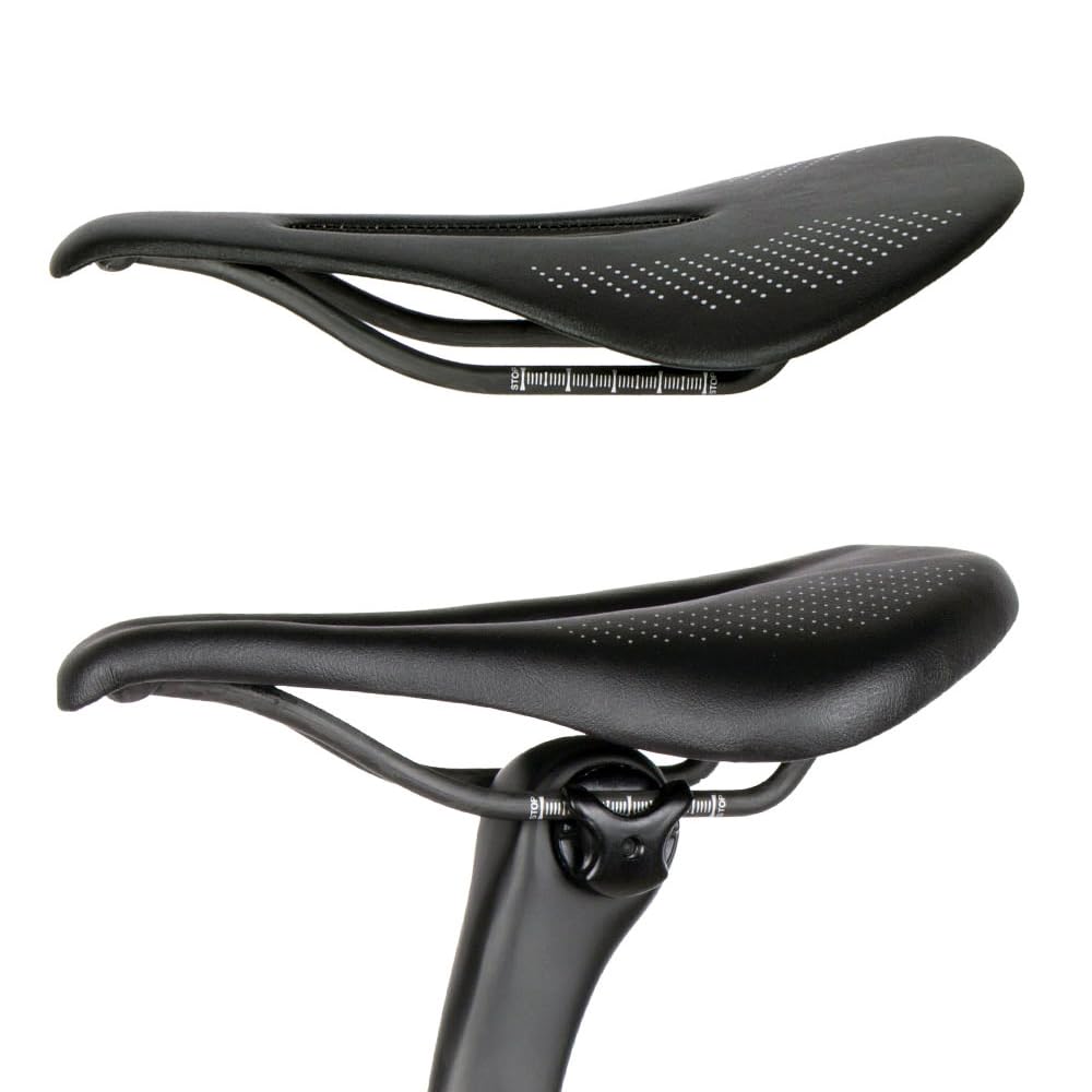 Hliya Sella per bicicletta in fibra di carbonio/Sella per bicicletta da montagna, Sella per bicicletta da Corsa, comoda Sella per bicicletta impermeable da 96 g (3143R 7 x 7)