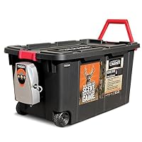 Scent Crusher Hard Tote to Scent Crusher Tote with Ozone Generator, Destroys Odors within 30 mins., Heavy Duty 40 Gal. Tote, Great for Permanent Storage or Traveling, Padlock Compatible