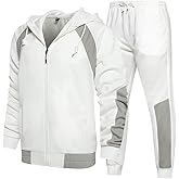 DUOFIER Men's Tracksuit Jogging Sweat Suits 2 Piece Casual Outfit Athletic Suit Set