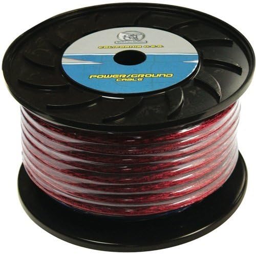 Xscorpion Bep4100bl 4 Ga 100 Red Car Audio Power Wire 4 Gauge