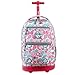 J World New York Sundance Rolling Backpack Girl Boy Roller Bookbag, Blue Raspberry, 20 Inch