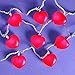 Fun Express Valentine Red Heart Shaped String Light Set (1 Set) 8 ft Long - 10, 2 inch Hearts