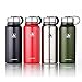 Vacuum Insulated Stainless Steel Water Bottle w/Flip Lid - Wide Mouth Thermos - Double Walled Flask - 32-Ounce