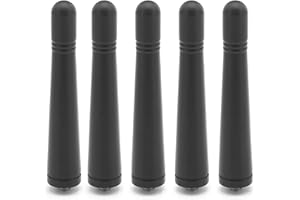 NEWASHAN 5X UHF Stubby Short Antenna Aerial for Kenwood Radio TK-380 TK-390 TK-3100 TK-3160 TK-3140 TK-3170 TK-3180 TK-3200 TK-3300 TK-3360 TK-5320 NX300 NX1300 KRA-23 400~470MHz SMA-F 3.3inch (8.5cm)
