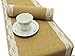 COTTON CRAFT Jute Table Runner - 2 Pack Natural Burlap White Lace Trim XL Tablerunners - Harvest Autumn Fall Thanksgiving Holiday Christmas Festive Party Farmhouse Dining Kitchen Tabletop -12x108 in