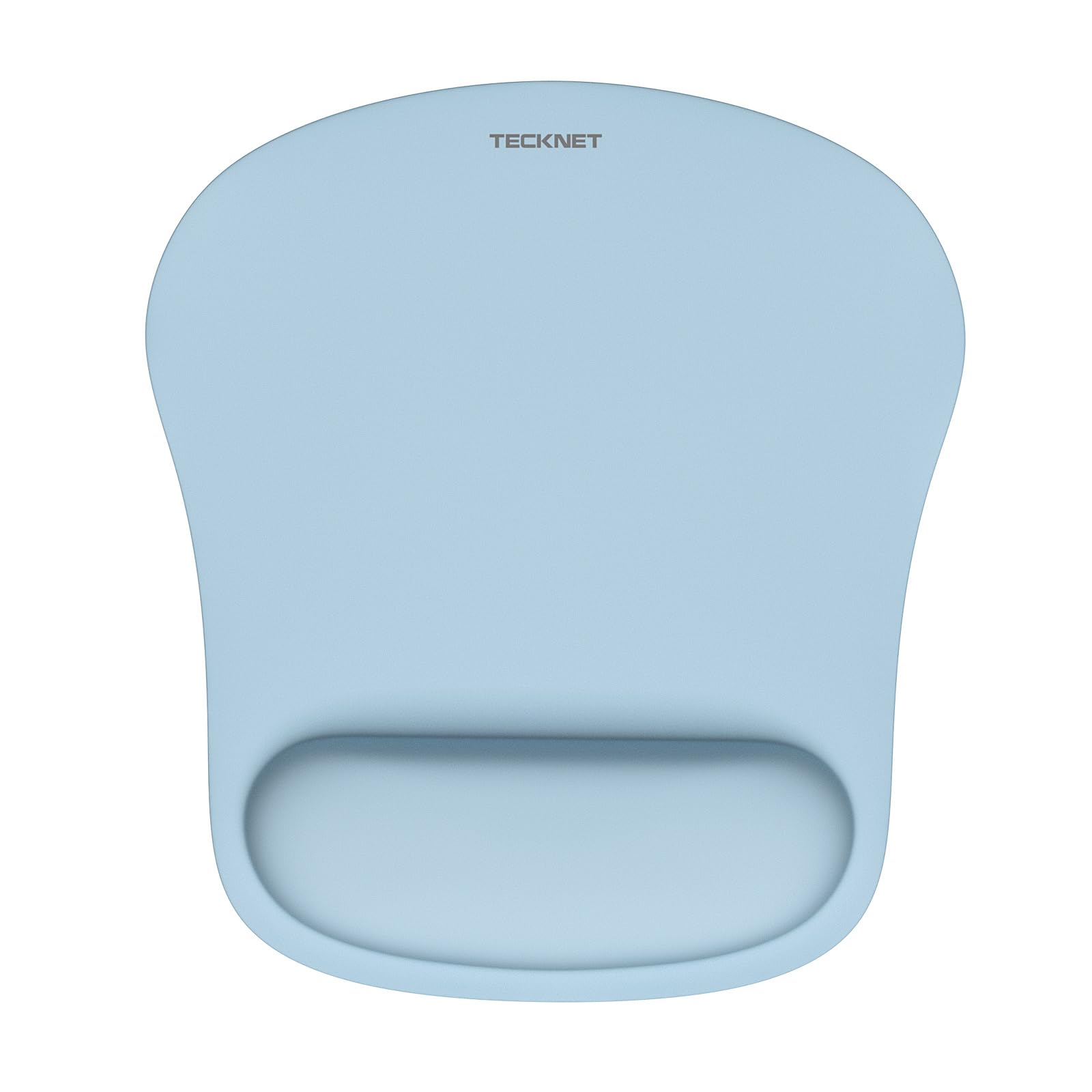 Photo 1 of TECKNET Mouse Pad with Wrist Support, Ergonomic Gaming Mouse Pad Pain Relief, Portable Comfortable Mousepad for Computer, Laptop, Office, Home and Travel, Non-Slip Base, Waterproof Surface, Blue Gray