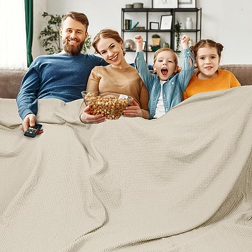 PHF 100 Cotton Waffle Blanket