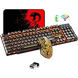 Wireless Gaming Keyboard and Mouse,Rechargeable