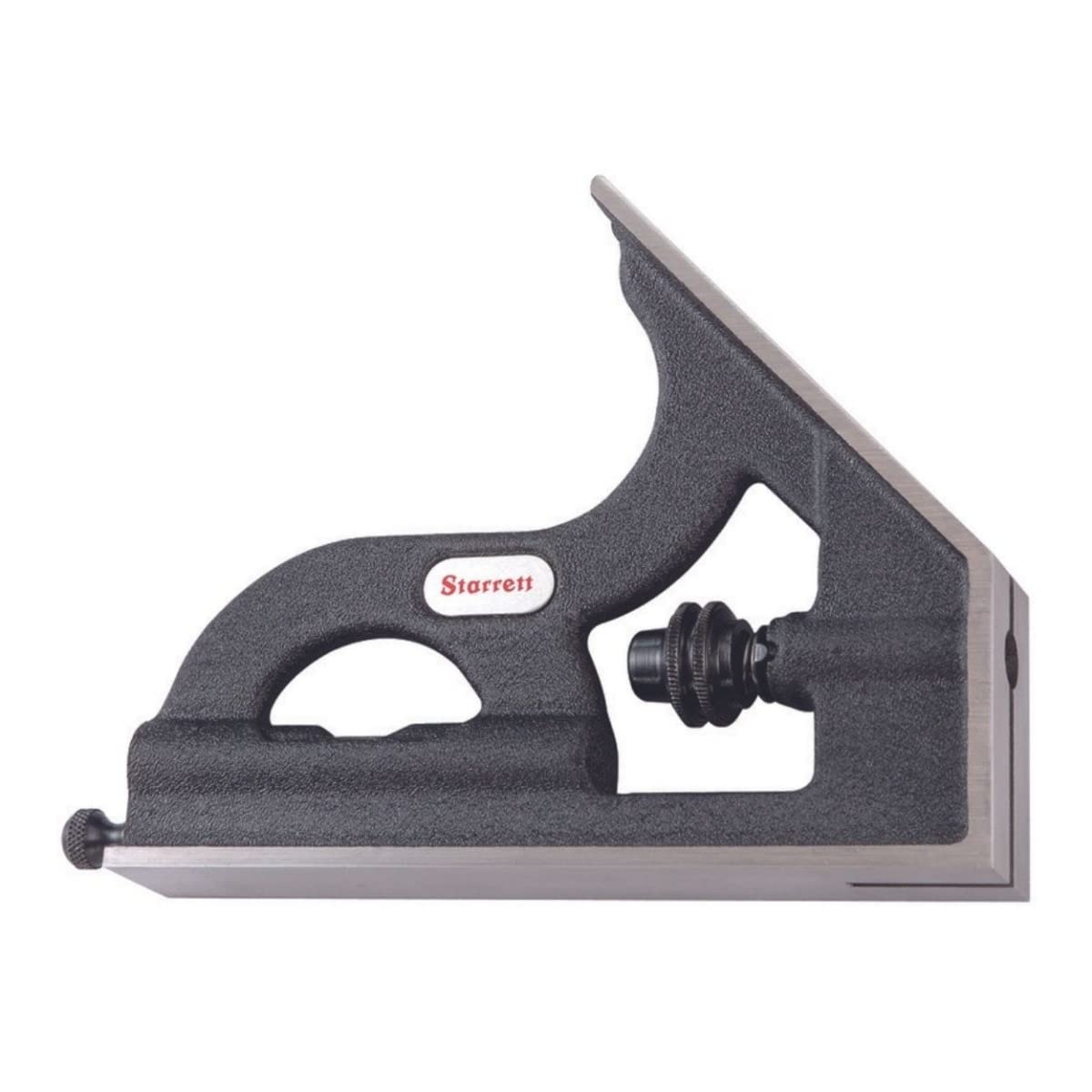 Starrett H11-1224 Cast Iron Square Head For Combination Squares, Combination Sets And Bevel Protractors, Black Wrinkle Finish — image 1
