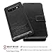 AMOVO Case for Galaxy S10 Plus/S10+ (6.4’’) [2 in 1] Samsung Galaxy S10 Plus Wallet Case Detachable [Vegan Leather] [Wrist Strap] S10+ Flip Case with Box Package (S10Plus (6.4'') Black)