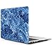 iDOO Soft Touch Hard Plastic Matte Case for MacBook Air 13 inch Model A1369 and A1466 - Blue Marble