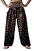 B BANGKOK PANTS Women's Harem Bohemian Hippie Yoga Pajamas Pants Boho Clothing (Black Peacock, 16-20 Plus)