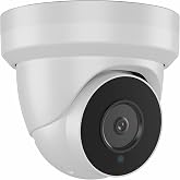 Vonnision 4K 8MP PoE IP Security Camera with Mic, 2.8mm Fixed Lens | Turret Dome Camera Outdoor, 110°Wide Angle, IP66 Waterpr