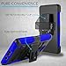 CellJoy Case Compatible with LG K8V VS500 [Ultra Rugged Hybrid] Shockproof Bumper [Heavy Duty] ProtectionKickstand [Locking Swivel Belt Clip Holster Combo] (Blue)