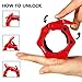 Dreapark for 2PCS/Pair Quick Release 50mm Olympic Barbell Clamp Collar Lock for Pro Crossfit Training (1 Pair, Red)
