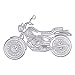 Whitelotous Cutting Dies Cut Dies Stencil Metal Template Mould for DIY Scrapbook Album Paper Card (Motorcycle)