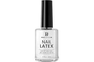 BEVINAS Liquid Latex for Nails 20ml/0.7OZ Protector from Nail Polish Cuticle Protector for Nail Painting Latex Nail Polish Barrier Peel Off