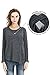 Bearsland Women's Maternity Autumn Long Sleeves Breastfeeding and Nursing Top,Black,Medium