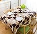 LEEVAN Heavy Weight Vinyl Square Table Cover Wipe Clean PVC Tablecloth Oil-Proof/Waterproof Stain-Resistant-54 x 78 Inch ( Elegant Plaid )