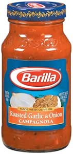 Amazon.com : Barilla Pasta Sauce Roasted Garlic w/Olive ...